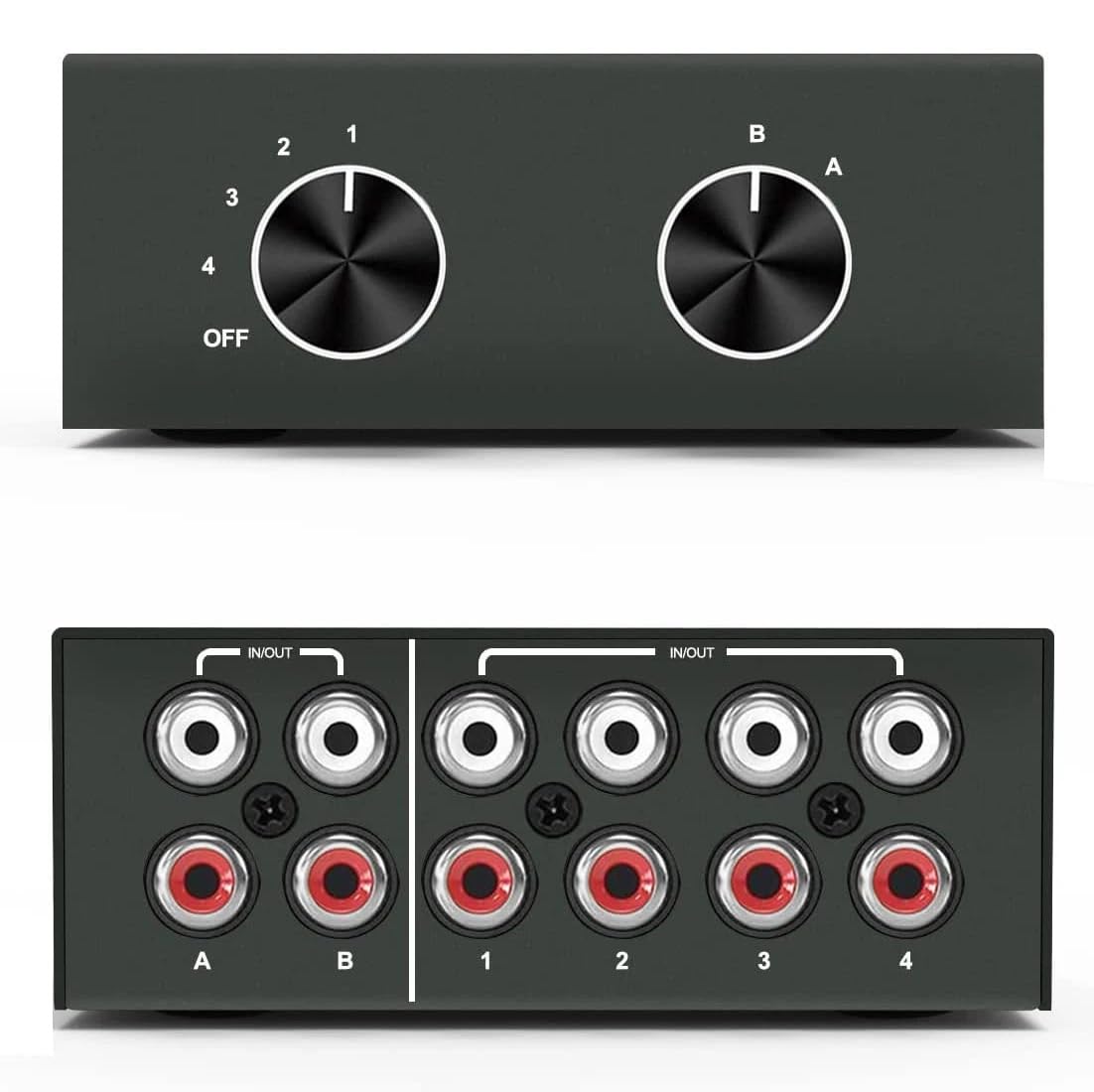 Nakvmn Nakvmn 4 Way Rca Switcher rca