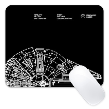 Stanoha Cute Mousepad Computer Kawaii Cool Mousepad Cool Women Black Design Kids Boys Girls Teen Funny Fun Modern Decorative Men Small Office MouseMat for Laptop