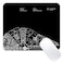 Stanoha Cute Mousepad Computer Kawaii Cool Mousepad Cool Women Black Design Kids Boys Girls Teen Funny Fun Modern Decorative Men Small Office MouseMat for Laptop