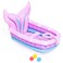 BravoStar Inflatable Mermaid Bathtub for Baby Toddler Portable Bath Seat with Pillow and Basketball Toys Newborn to Toddler Bath Tub Perfect for Travel