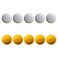 10Pcs Rubber Controller Joystick Thumbstick Button Cap for Nintendo Gamecube (Gray and Yellow)