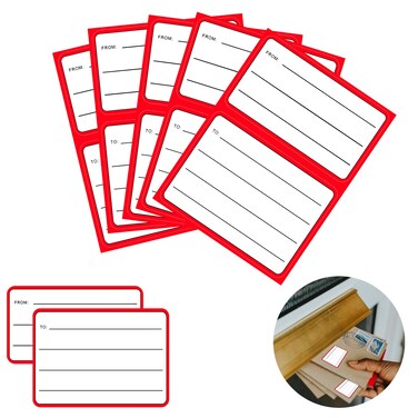 50 Sheets Address Labels, 3.5 x 4.5 Inch to/from Address Mailing Labels, Self-Adhesive Blank Handwriting to/from Address Tags Sticker for Mailing Boxes, Envelopes, Shipping Labels