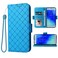Compatible with Samsung Galaxy J3 Orbit J 3 Star 2018 3J Achieve Wallet Case Wrist Strap Lanyard Flip Card Holder Stand Cell Phone Cover for Glaxay J3V V 3rd Gen SM J337A J337V J337 Women Men Blue