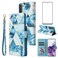 Asuwish Compatible with Samsung Galaxy S21 Glaxay S 21 5G 6.2 inch Wallet Case and Tempered Glass Screen Protector Flip Card Holder Stand Kickstand Cell Phone Cases for Gaxaly 21S G5 Women Men Blue