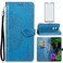 Asuwish Compatible with LG G8 ThinQ Wallet Case Tempered Glass Screen Protector and Leather Flip Cover Card Holder Stand Cell Phone Cases for LGG8 Thin Q G 8 LG8 G8thinq LGG8thinq 8G Women Men Blue