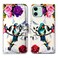 Bcov Case for iPhone 12, iPhone 12 Pro Case, Hummingbird Leather Wallet Case Phone Cover with Card Slot &amp; Kickstand for iPhone 12/iPhone 12 Pro