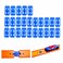 K TOMOTO Racetrack Connectors Set of 25, Compatible with Hotwheels Track   Straight Track Race Track Connectors Replacements(Blue)