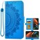 Asuwish Compatible with Samsung Galaxy Z Fold 2 5G 2020 Wallet Case Credit Card Holder Flip Purse Accessories Wrist Strap Stand Slot Cell Phone Cover for Gaxaly ZFold2 Z2 Fold2 ZFold25G Women Men Blue