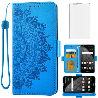 Asuwish Compatible with LG Stylo 2 2+/Stylus 2 Plus/Stylo2 V 2V Verizon Wallet Case and Screen Protector Card Holder Flip Accessories Wrist Strap Stand Cell Phone Cover for G LS775 VS835 Rose Gold