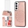 Asuwish Phone Case for Samsung Galaxy S23 Plus 5G with Tempered Glass Screen Protector and Wallet Cover Leather Flip Credit Card Holder Stand Cell S23+5G S23plus 23S + S 23 23+ Women Men Rose Gold