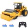 QuirkyGlee Remote Control Road Roller Toy, RC Road Roller Truck Construction Toys Vehicle 7 Channel with Sound and Lights, Garbage Truck Toys Birthday Gifts for Boys Adults &amp; Kids