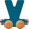 Maple Landmark NameTrains Bright Letter Car V - Made in USA (Blue)