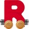 Maple Landmark NameTrains Bright Letter Car R - Made in USA (Red)