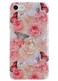 Qokey Compatible with iPhone SE Case 2022/2020,iPhone 8/ 7 Case 4.7 inch Flower Cute Fashion Cover for Women Girl 360 Degree Rotating Ring Kickstand Soft TPU Shockproof Rose Butterfly
