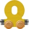 Maple Landmark NameTrains Bright Letter Car O - Made in USA (Yellow)
