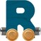 Maple Landmark NameTrains Bright Letter Car R - Made in USA (Blue)