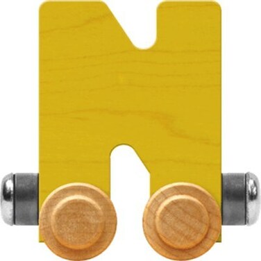 Maple Landmark NameTrains Bright Letter Car N - Made in USA (Yellow)