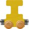 Maple Landmark NameTrains Bright Letter Car I - Made in USA (Yellow)