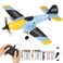 JovVoxial RC Plane 3 Channel BF-109 Remote Control Airplane Fighter Toys,Featuring a 2.4GHz 6-axis Gyro Stabilizer RTF Glider with 2 Batteries,Easy to Fly for Kids Adults.