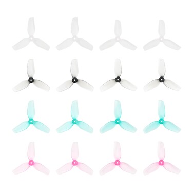 BETAFPV 16pcs HQ 31mm Ultralight 3-Blade Propellers with 1.0mm Shaft Hole Compatible for 0702SE 23000KV Brushless Motor, FPV Racing Drone Like Air65 Brushless Drone Metor65 Brushless Quadcopter