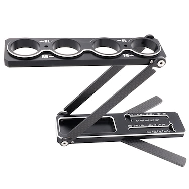 HOPLEX Multi-Function Aluminum RC Car Shock Stand Shock Absorber Rack Holder w/Magnetic Strip Articulation Shock Stand Professional RC Part for 1/10 on-Road/Off-Road 1/8 on-Road/GT