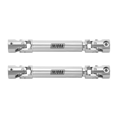 INJORA Stainless Steel Drive Shaft - D-Shaped Hole Driveshaft for FMS FCX18 LC80 Upgrade 1/18 RC Crawler