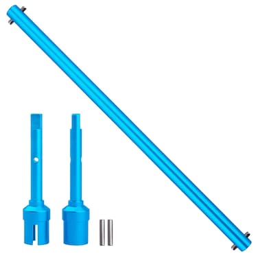 GoHobby Aluminum Main Drive Shaft Propeller Shaft &amp; Main Drive Shaft Joint Cups for Tamiya TT02 Upgrades, Replaces TAM54501 TAM54502