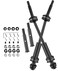 RCMYou Rear Drive Shaft CVD &amp; Front Axles Upgrades Part for 1/10 Slash VXL 2WD,Stampede VXL 2WD,Rustler VXL 2WD,Hoss VXL 2WD,Stainless Steel #45 Driveshaft with Hex,Black