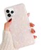 J.west for iPhone 12 Pro Max Case 6.7", Cute Ultra Thin Luxury Sparkle Translucent Clear Opal Pearly [Tinfoil Series] Macaron Color Bling Lightweight Soft TPU Protective Phone Case Cover Colorful