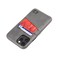 Dockem Wallet Case for iPhone 11 Pro: Built-in Metal Plate for Magnetic Mounting &amp; 2 Credit Card Holder Slots (5.8" Exec M2, Synthetic Leather, Grey)