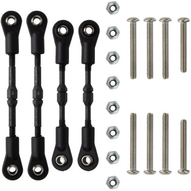 HobbyMarking 1/10 RC Car Adjustable Steering Turnbuckle Camber Linkage Rod Set for Tamiya TT-02B Chassis Hop-up Upgrade Parts