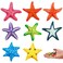 Hiawbon 8Pcs Mini Starfish Figure Set, 1.77in Miniature Starfish Sea Animal Figures, Miniature Landscape Starfish Figurine Set, Beach Starfish Miniature Figurine for Fairy Garden Cake Toppers