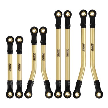 INJORA Brass High Clearance Links Set for TRX4M 1/18 RC Crawler Upgrade Parts, 38g/Set