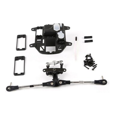 FLMLF Plastic Symmetric Turn Steering Radio Battery Box Kit for 1/5 HPI ROFUN BAHA KM ROVAN Baja 5B 5T 5SC Truck Rc Car Parts