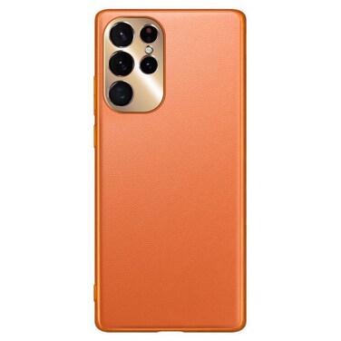 Luhuanx Designed for Samsung Galaxy S22 Ultra Cases with Full Camera Lens Back,Protector,Slim,Anti Fall Covers in 6.8 inch,Orange