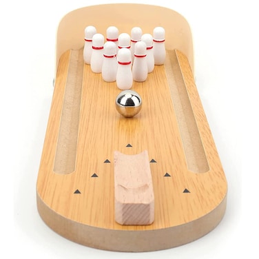 IUUWTMV Mini Bowling Game Bowling Toys Mini Bowling Game Set Tabletop Finger Mini Bowling Set Home Bowling Alleys Gifts for Adults &amp; Children