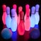 Kids Light Up Bowling Set Bowling Pins Games for Kids Indoor, Toddler Bowling Ball Set Glow in The Dark Games for Kids 3-12 Indoor &amp; Outdoor