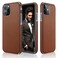 LOHASIC for iPhone 12 Case for iPhone 12 Pro Case, Luxury Leather Slim Business Classic Non Slip Soft Grip Shockproof Protective Cover Compatible with iPhone 12/12 Pro 5G 6.1 inch - Brown