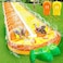 [ 3 Sided Safe Fence ] Pineapple Lawn Water Slides with 2 Bodyboards for Kids Adults, Heavy Duty Water Toys Sprinkler 2 Race Lane Outdoor Summer Beach Swimming Pool Water Game Party, 18 x 5.6 ft