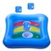 36" Inflatable Pool Cornhole Set Toss Games,with Floating Bean Bags, American Flag Ring Toss Pool Toys for Kids Adults Summer Pool Party Outdoor Beach Water Toys