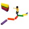 GISCO Stepping Stones Balance Beams Outdoor Play Equipment for Kids, 6 Piece Set, Non-Slip Textured Surface and Slip Resistant, Promote Agility, Strength, Active Play