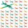LUCKJOY 48 Pcs Airplane Toy, 8 inch Foam Airplanes for Kids,Paper Airplane Kit for Toddlers 3-5, Glider Toy Planes for Kids,Party Favors Goodie Bag Stuffers Classroom Prizes for Boy Girl Children