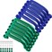 Restroma 12 Pcs Playground Safety Handles Plastic Grab Handle Playhouse Safety Hand Grips Playset Equipment for Kids Treehouse Playground, 2 Colors