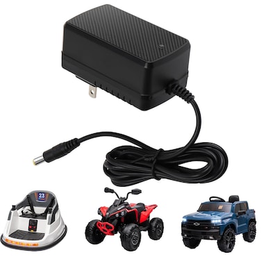 12V Kids Ride On Car Charger 12 Volt Battery for Kid Quad Ride-Ons Toys Accessories Compatible with for 12 Volt Best Choice Products Kidzone Bumper Hello Kid Trax Toddler Quad Battery Power Adapter