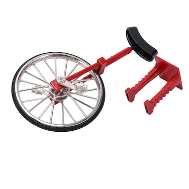 Lwuey Unicycle Model, Portable Mini Unicycle Models Bike Ornament DIY Table Single Wheel Model Simulated Metal Alloy Bicycle Toy Exquisite Workmanship for Creative Game Cool Boy Holder Bookshelf Car