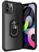 GREATRULY Kickstand Case for iPhone 12 Pro Max 6.7 Inch (2020),Drop Protection Clear Case,Slim Phone Cover Shell,Soft Bumper + Hard Back + Ring Stand Fits Magnetic Car Mount,Black