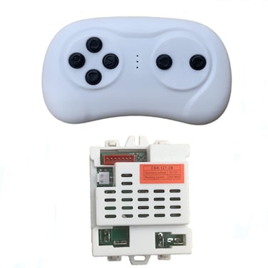 JIARUIXIN 2.4G Bluetooth Remote Control and CSR-12T-2B 12V Control Box, Motherboard Receiver Kit for Children Electric Ride On Car Wrangler SUV Replacement Parts