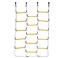 Aoneky 5.9 ft Nylon Climbing Cargo Net - Climbing Rope Ladder for Kids - Fun Outdoor Toy for Boys Ages 6 Years Old and Up