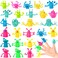 3 otters 25PCS Finger Puppets Toys, Funny Monster Finger Stretchy Toys Finger Puppets Soft Rubber Finger Toy for Role Playing, Party Favors, Birthday Goodie Bag Stuffers, Valentines Day Exchange Gifts