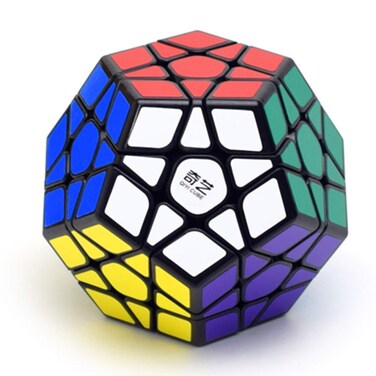 CuberSpeed Pentagonal Dodecahedron 12 Sided Megaminx Cube 3x3 Megaminx Speed Cube Puzzle Toy QiHeng Black megaminx Speed Cube
